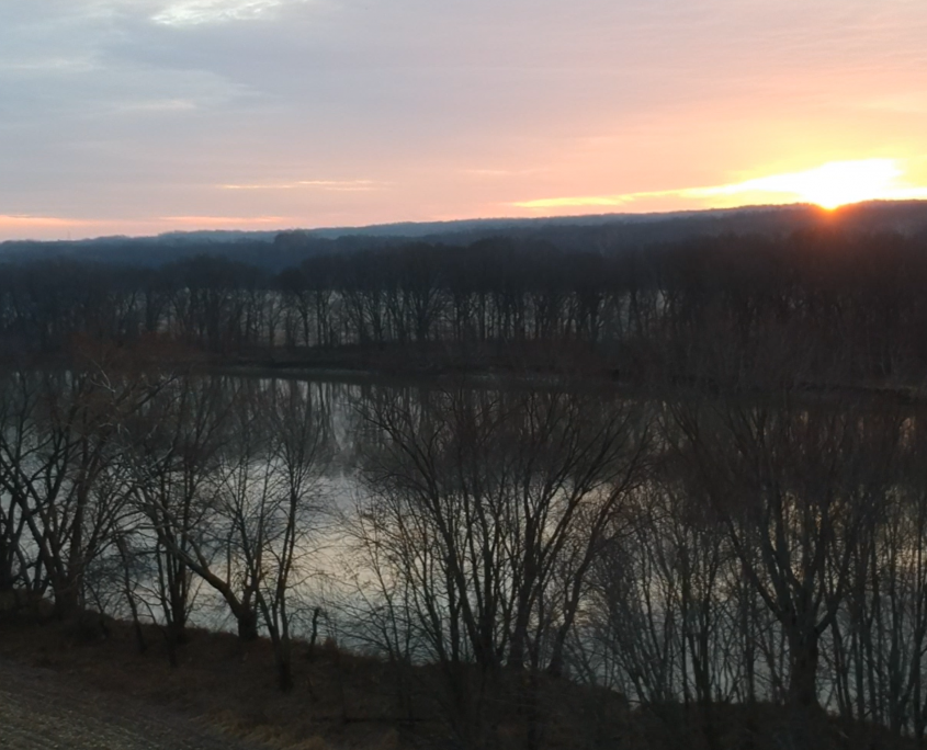 wooded property with river frontage access